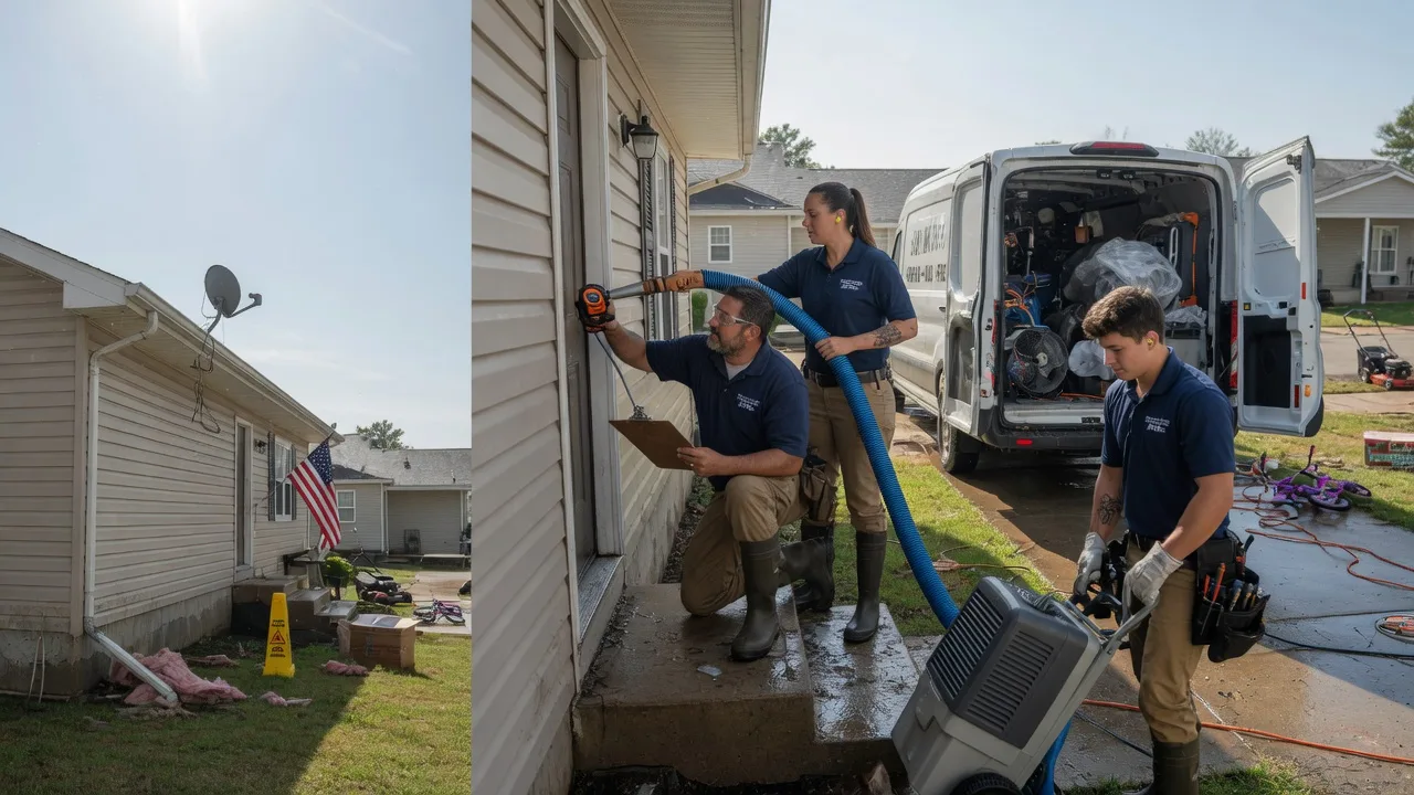 Ceiling Water Damage Restoration in Santa Claus, IN near me